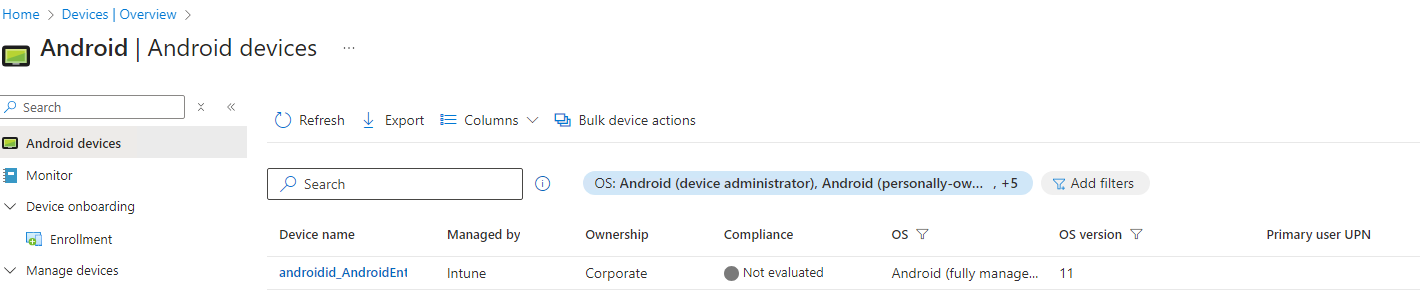 Intune Androiddevices